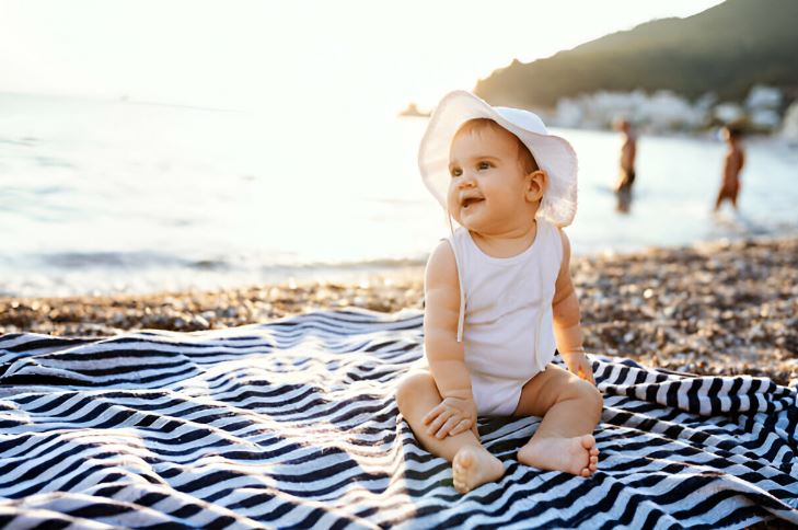 viajar con bebés a la playa