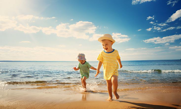 viajar con bebés a la playa